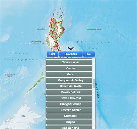 Find your (active) fault using the PHIVOLCS FaultFinder.